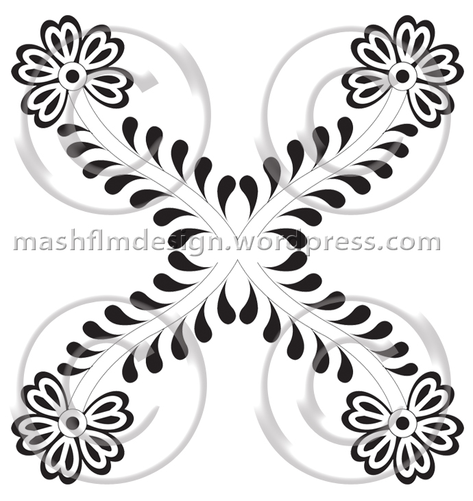 Floral Tattoo is fully vector designed The eps file format allows to 